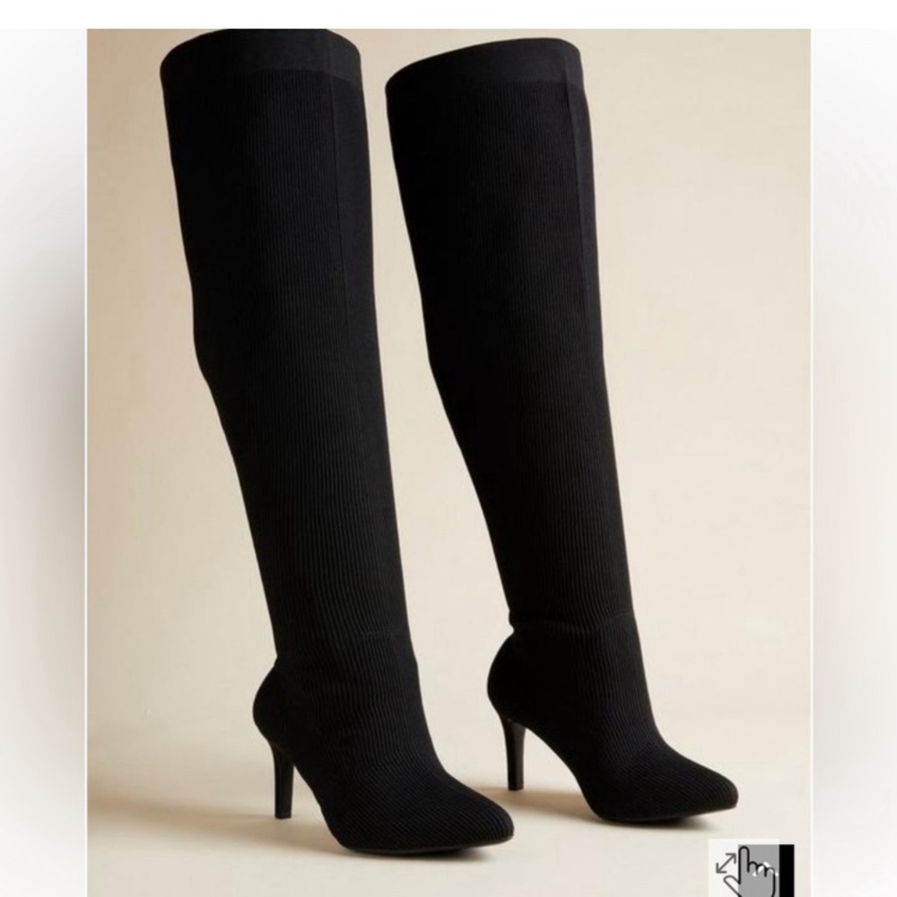 Torrid above the knee kitten hill boots